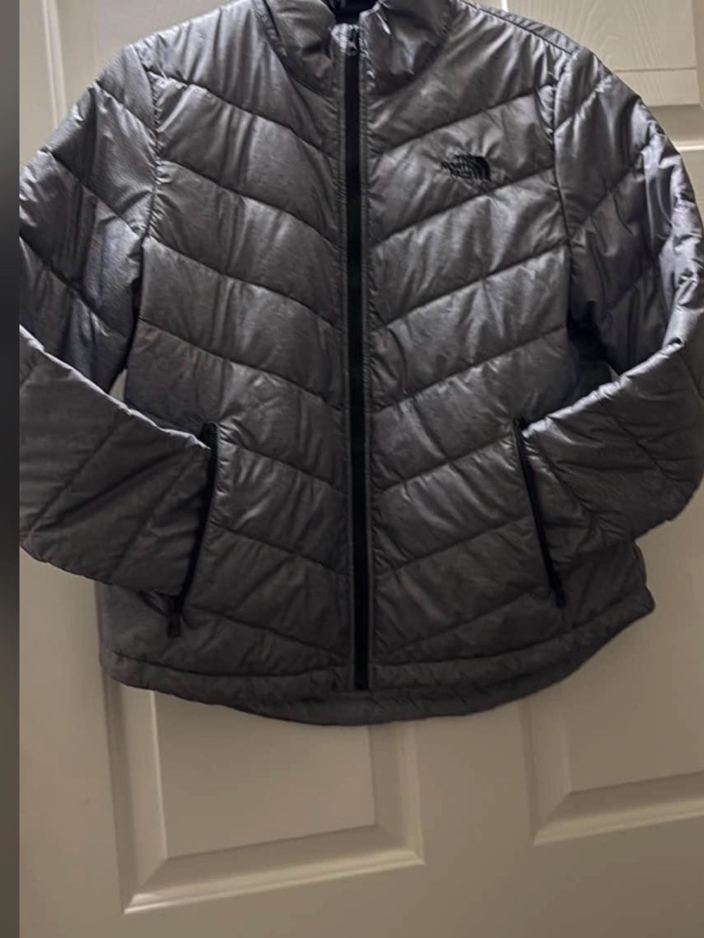 The North Face Women's Charcoal Quilted Puffer Jacket